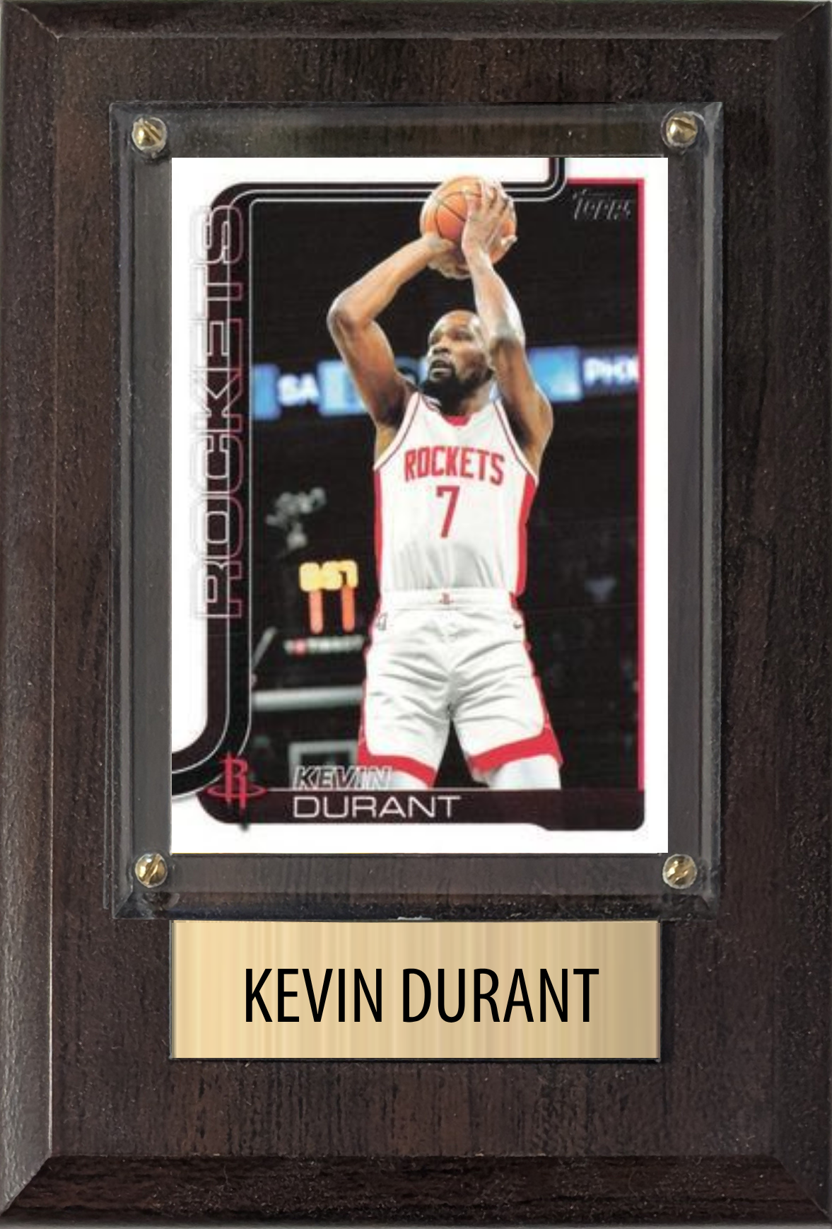 Kevin Durant Houston Rockets 2026 Topps Bowman 4x6 Gift Plaque