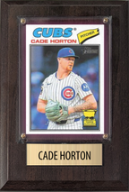 Cade Horton Chicago Cubs 2026 2025 2024 Topps Bowman Gift Plaque 4X6