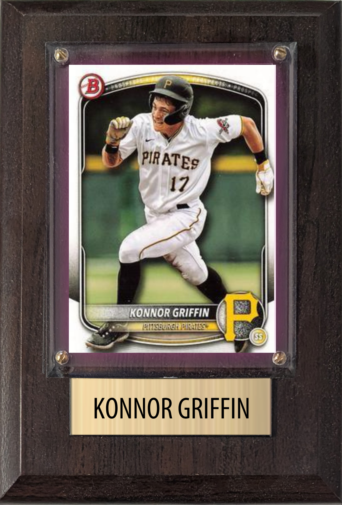 Konnor Griffin Pittsburgh Pirates 2026 2025 2024 Topps Bowman Gift Plaque 4X6