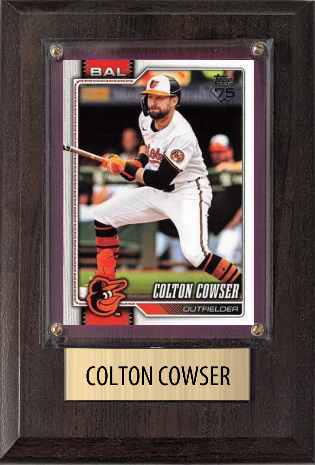 Colton Cowser Baltimore Orioles 2026 2025 2024 Topps Bowman Gift Plaque 4X6