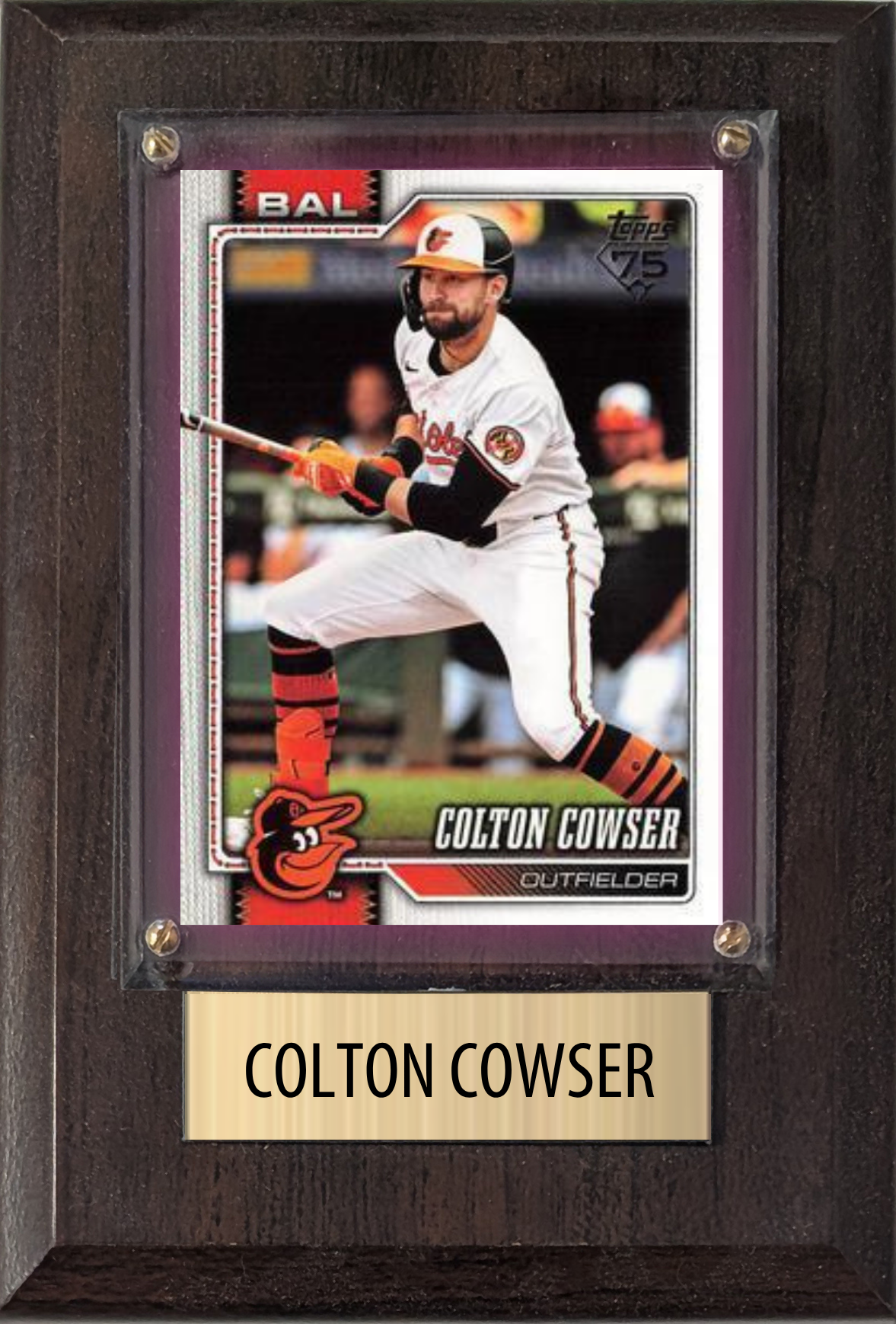 Colton Cowser Baltimore Orioles 2026 2025 2024 Topps Bowman Gift Plaque 4X6