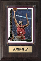 Evan Mobley Cleveland Cavaliers 2026 2025 2024 Topps Prizm Hoops Panini Gift Plaque 4X6