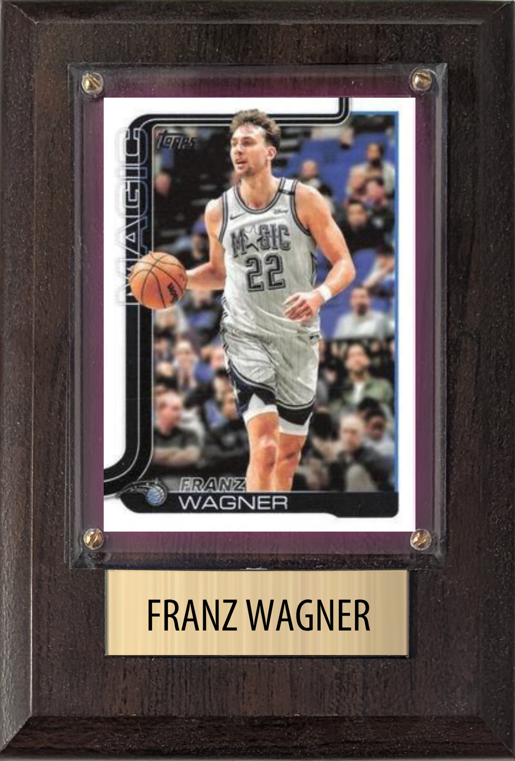 Franz Wagner Orlando Magic 2026 2025 2024 Topps Prizm Hoops Panini Gift Plaque 4X6
