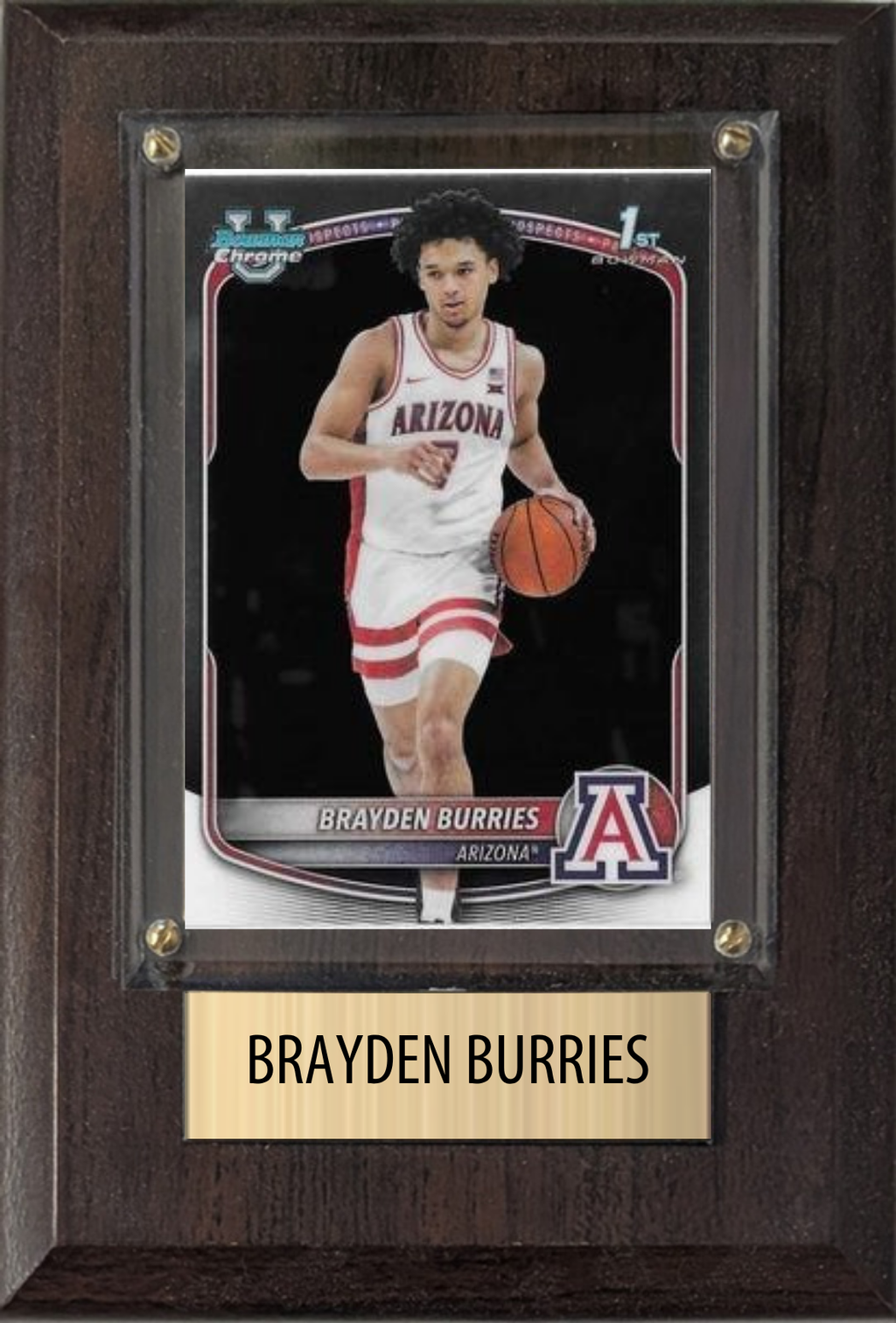 Brayden Burries Milwaukee Bucks 2026 NBA Draft 4x6 Card Plaque Fan Gift