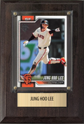 Jung Hoo Lee San Francisco Giants Fan Gift Plaque 4x6 1 Card Topps, Bowman 2024 2025 2026