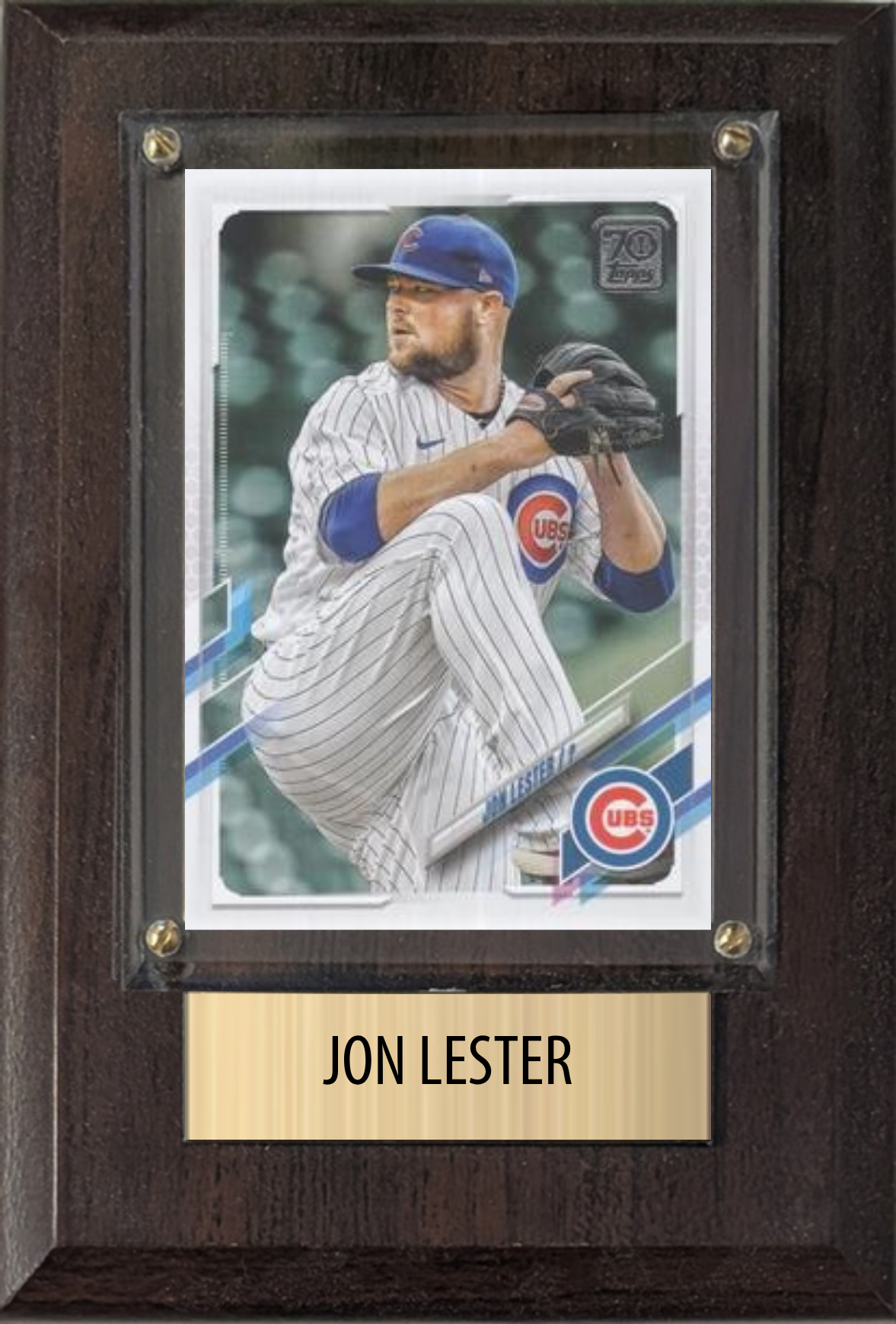 Jon Lester Chicago Cubs Fan Gift Plaque 4x6 1 Card Topps, Bowman 2024 2025 2026