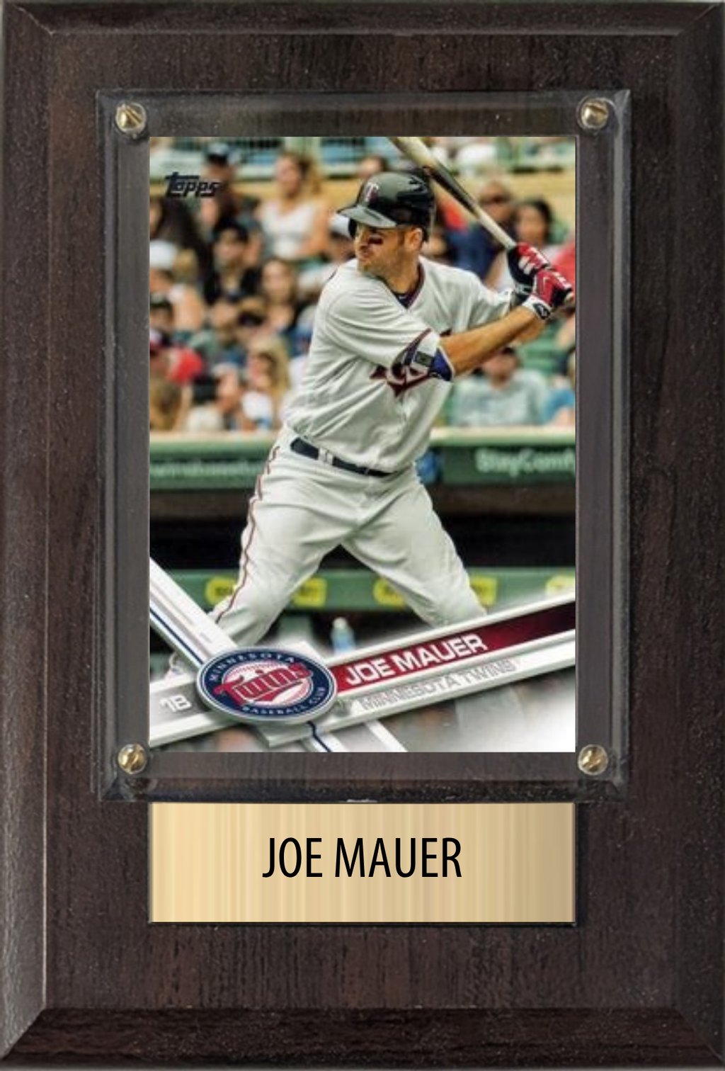 Joe Mauer Minnesota Twins Hall of Fame Fan Gift Plaque 4x6 1 Card Topps, Bowman 2024 2025 2026