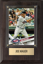 Joe Mauer Minnesota Twins Hall of Fame Fan Gift Plaque 4x6 1 Card Topps, Bowman 2024 2025 2026