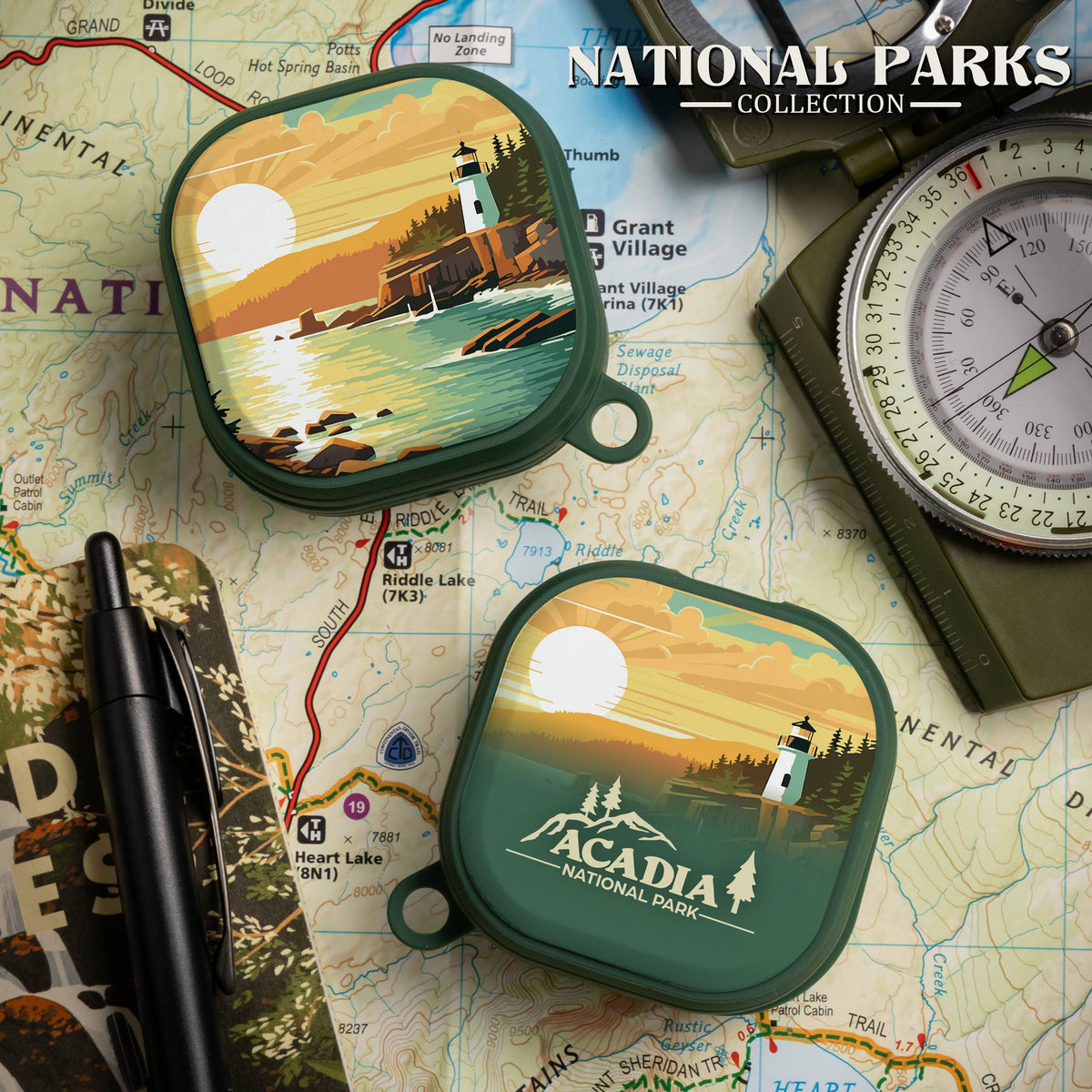 National Parks Acadia HDX Samsung Galaxy Buds Pro & Buds Live Case Cover