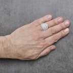 Men's 10K Yellow Gold 2-1/2 Cttw Round Diamond Cluster Cocktail Ring