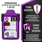 Secure Badge Holder Classic with BloxProx™ - Protects 125Khz HID Prox 1 ID Card Holder