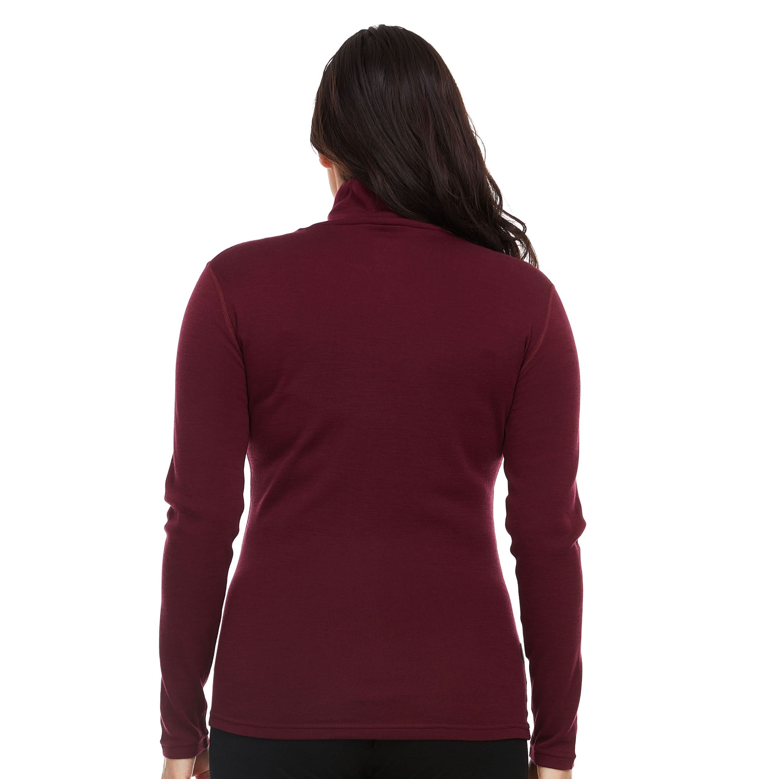 Women's Midweight Merino Wool Turtleneck | 100% Merino Wool