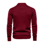 Zip-Up Cardigan // Bordo