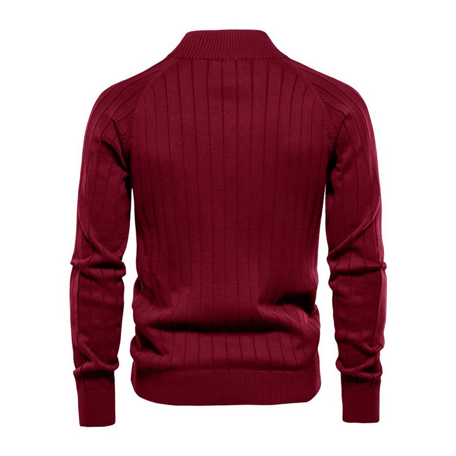Zip-Up Cardigan // Bordo
