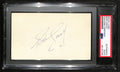 Bob Cousy HOF Signed/Auto 3x5 Index Card Boston Celtics PSA/DNA 188562
