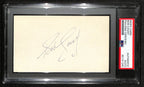 Bob Cousy HOF Signed/Auto 3x5 Index Card Boston Celtics PSA/DNA 188562