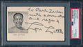 Lou Little CFB HOF Signed/Inscribed 3x5 Index Card Columbia  PSA/DNA 188313