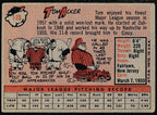 Tom Acker Cincinnati Redlegs Signed/Autographed 1958 TOPPS Card #149 165658