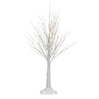 3' Lit Winter White Birch Tree