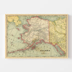 Vintage Map of Alaska 1909