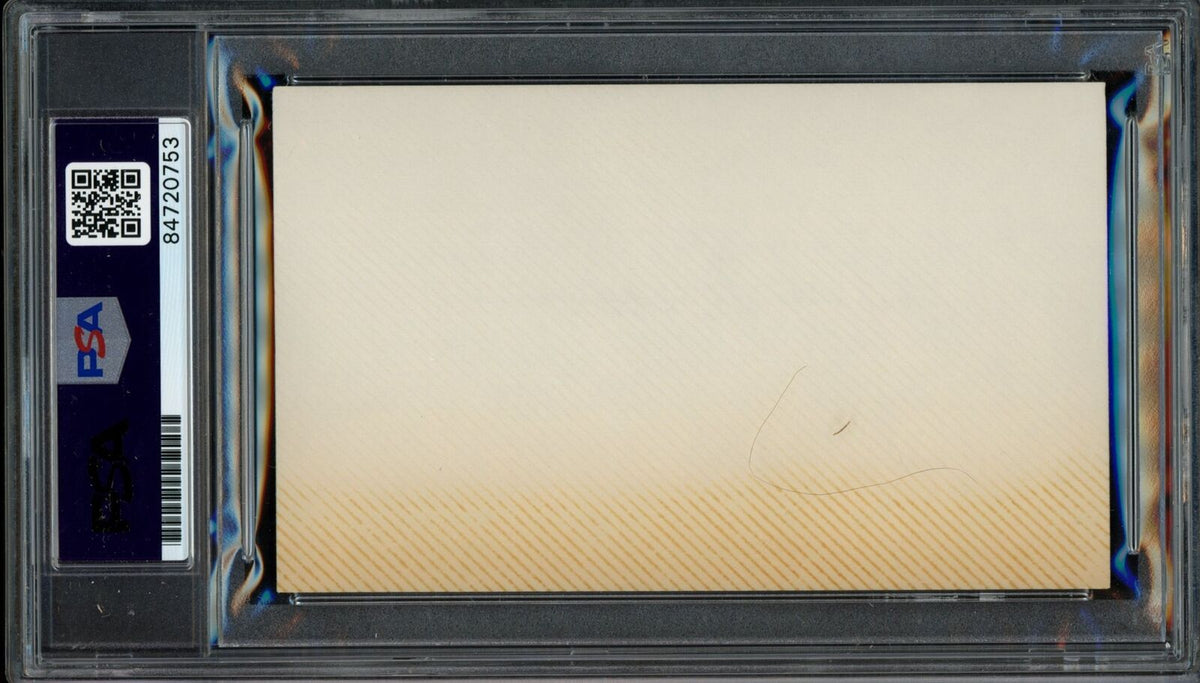 Larry Wilson HOF Autographed 3x5 Index Card St. Louis Cardinals PSA/DNA