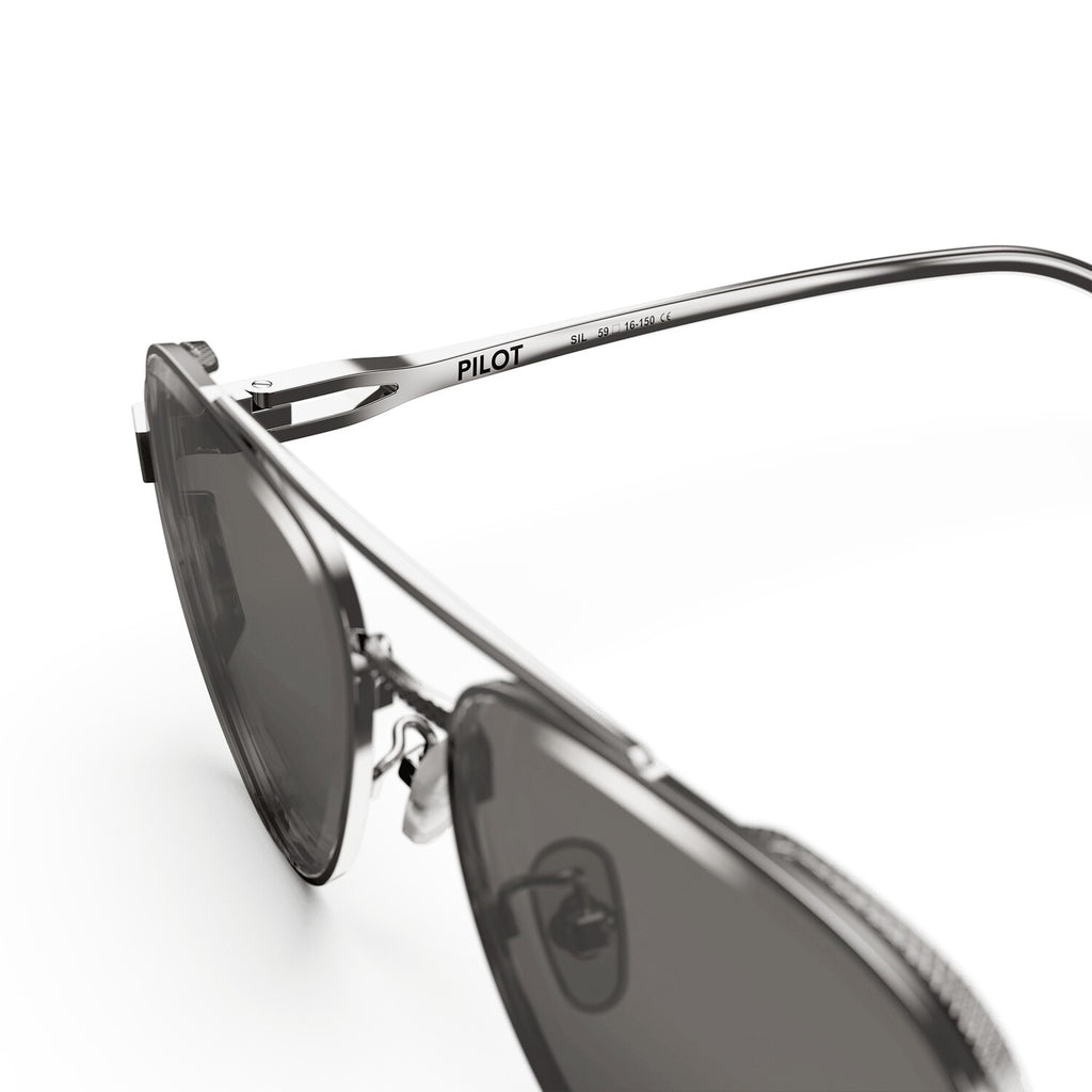 Pilot Sunglasses // Silver