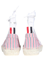 Thom Browne Women Seersucker Cotton Espadrilles