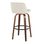 Toriano - Contemporary Fixed Height Barstool Swivel And Round