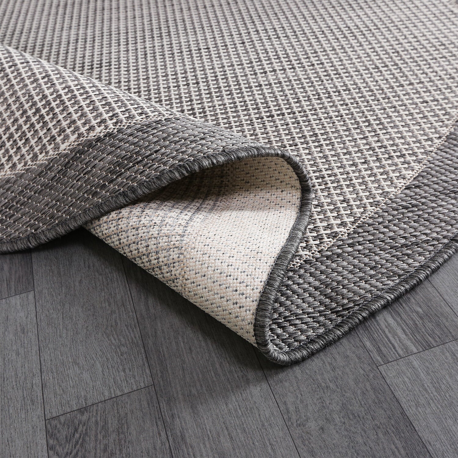 Jute Sisal Round Rug // Gray