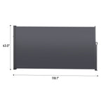 Retractable Side Screen Awning, Uv Resistant