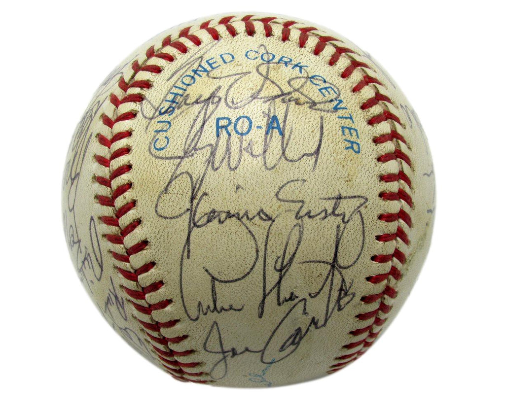 1985 Cleveland Indians Team Autographed by 24 Jacoby Butler OAL Baseball 182803