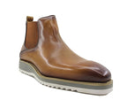 Carrucci Calfskin Boot - Cognac