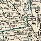 Vintage Map of Maine 1893