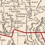 Vintage Map of Arizona 1893