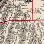 Vintage Map of Nevada 1893