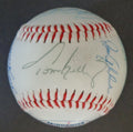 1995 Minnesota Twins Multi-Autographed by (16) Twins Logo Baseball 155693