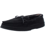 Gold Toe Men's Tie Moccasins Black Size Small