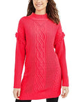 American Rag Juniors' Tunic Sweater Dark Pink Size Medium