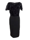 Ralph Lauren Womens Dalen Floral Cocktail Dress, Black, 4