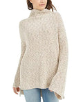 American Rag Junior's Flare Sleeved High Low Sweater Beige Size X-Small