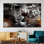 Red Wine and Glass Canvas Print