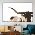 Texas Longhorn Wall Art Canvas Print, 3-Panel