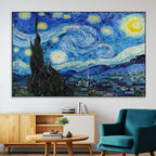 Vincent Van Gogh The Starry Night Abstract Wall Art Canvas Print