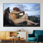 Fallen Angel Wall Art Canvas Print, Alexandre Cabanel Classic Art Reproduction
