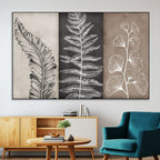 Minimalist Botanical Wall Art Canvas Print, Framed and Ready to Hang