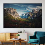 Yosemite National Park Wall Art Canvas Print, Framed El Capitan Mountain Landscape