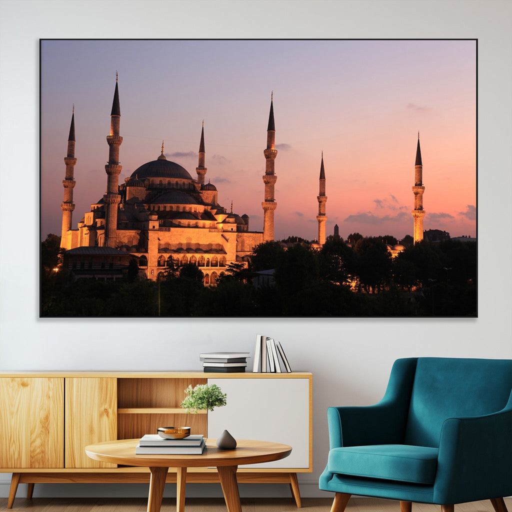 Wall Art Turkey Istanbul Skyline Canvas Print