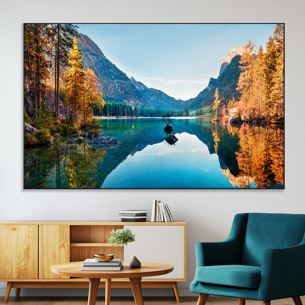 Fantastic Autumn Panorama Wall Art Canvas Print