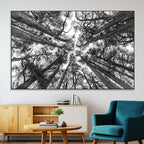 Trees Contemporary Art Canvas Print
