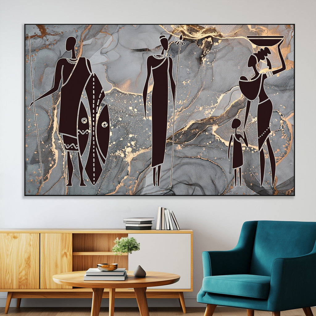 African American Wall Art | Elegant African Women Canvas Print